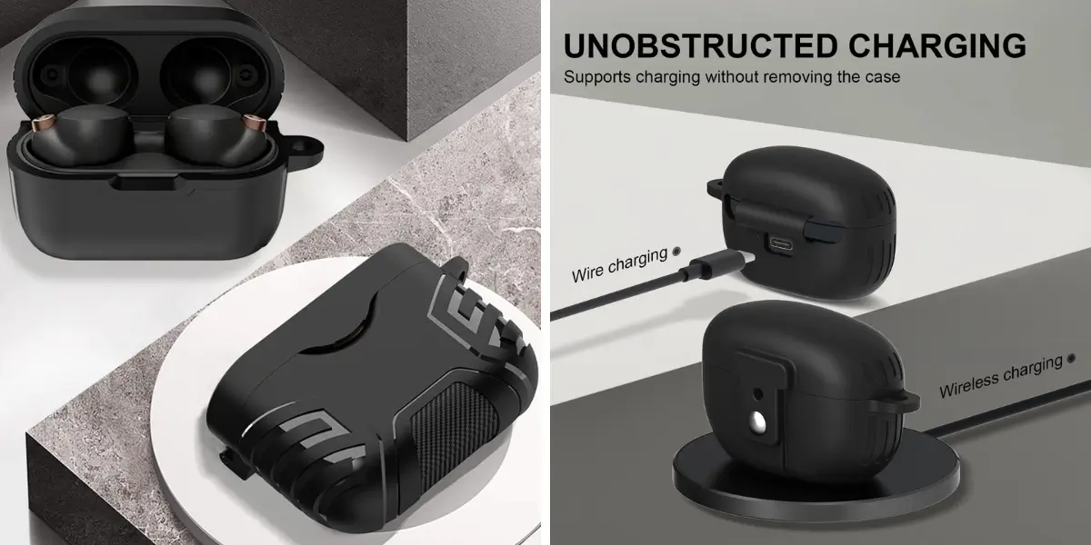 Sony WF-1000XM5 Earbuds Protective Silicone Case Cover (4).webp
